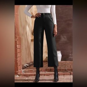 Perfect Condition, Shein High Waist Straight Leg Pants, Black, Small (size 4)
